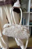 Hicks Shearling Barrel Bag Natural
